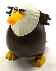 Body Angry Birds Mighty Eagle with Fixed Flexible Rubber Bright Light Orange Beak and Printed Eyes Black Tail Feathers White Head and Bright Light Orange Feet Pattern Part 25338c01pb01 BrickLink