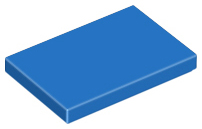 Nuevo Piezas De Lego-Paquete de 2 2x3 de baldosas 26603 Azul
