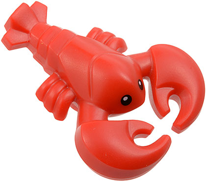 Lobster with Black Eyes with White Pupils Pattern