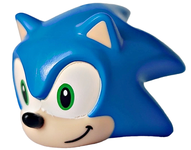 Custom Sonic the Hedgehog Inspired Head for Lego (XBJQ547ED) by