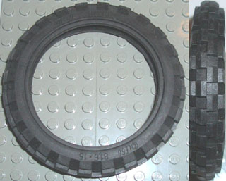 LEGO PARTS x2 qty Wheel Tire 81.6 x 15 mm D Motorcycle 