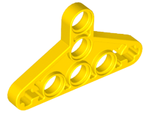 2x Liftarm Triangle Thin Slim Type 2 Yellow/Yellow 99773 New Lego Technic 