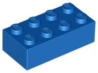 3-Buck Bag 10-Pcs 2x4 Brick New - LEGO 3001, Plate, Tile Blue 
