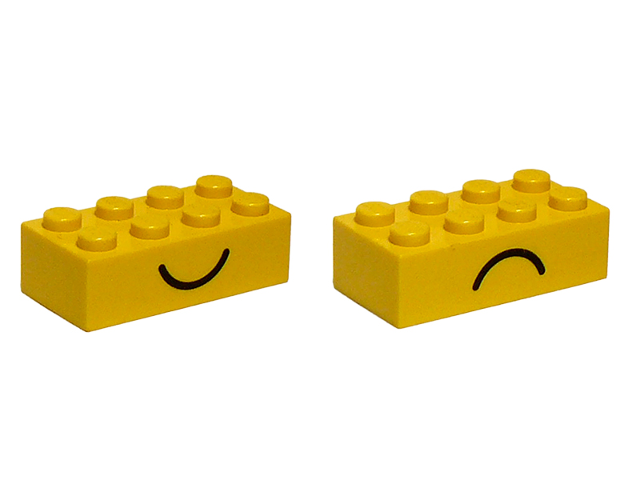 LEGO  300124+3001 BRIQUE 2X4 YELLOW/JAUNE LOTX6                         