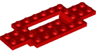 1 X Lego Système Châssis Rouge 4 x 10 X 2/3 Camion Infrastructure Plaque 30029