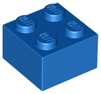 Lego 6x Brique Brick 2x2 gris foncé/dark bluish gray 3003 NEUF 