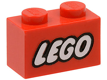 Lego 2 Black 1x2 brick block with 6 studs NEW