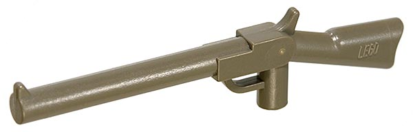 LEGO Accessoire Minifig arme weapon fusil marron long rifl 