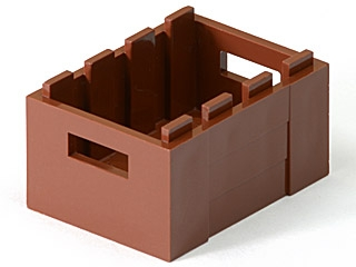2x Container Case Box Box 2x2x2 Brown/Reddish Brown 61780 NEW Lego 