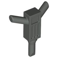 LEGO part 30228 - Dark Gray Minifig, Utensil Tool Motor Hammer (Jackhammer)  at BrickScout