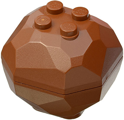 Lego 1x rock rock boulder ball lava volcano trans orange 30294 30293 new