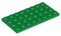 10Stk - Platte Lightbluishgray Plates 4x8 3035-10 LEGO® Hellgrau 
