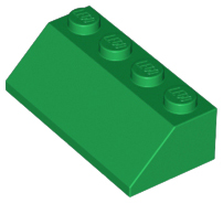 LEGO 5 réfractaire 45 2 x 4 in Foncé Bleu 