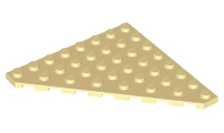 1 x LEGO ® 30504 plaque incliné 8x8 beige tan sable nouveau. 