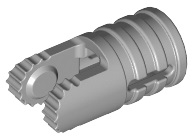 Hinge Cylinder 1 x 2 Locking 2 Fingers, 9 Teeth and Hole Ends with Slots : Part 30553 | BrickLink
