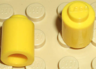 Round 1 x 1 Open Stud YELLOW 3062b 10 Brick LEGO Parts~ 