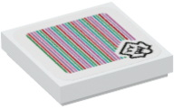 Tile 2 x 2 with Super Mario Scanner Code Boo Pattern