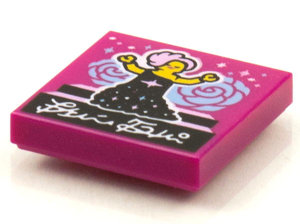 Tile 2 x 2 with BeatBit Album Cover - Singer with Pink Hair