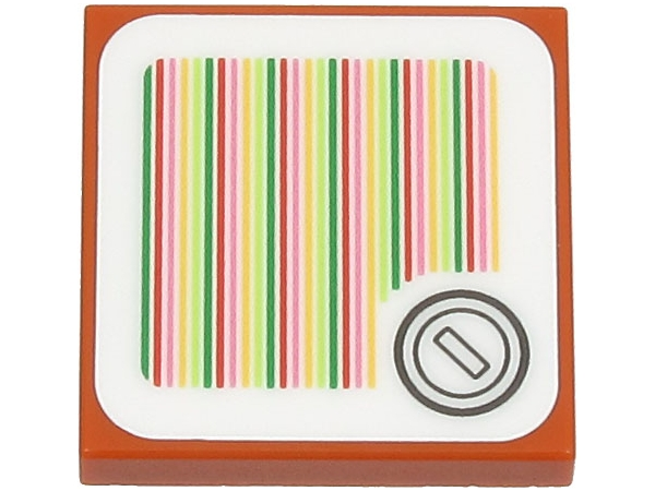 Tile 2 x 2 with Super Mario Scanner Code Coin Pattern (Sticker