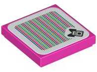 Tile 2 x 2 with Super Mario Scanner Code Birdo Pattern