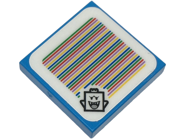 Tile 2 x 2 with Super Mario Scanner Code King Boo Pattern