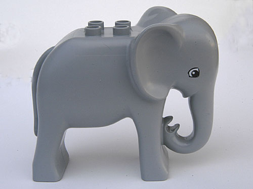 Duplo Elephant Adult with Eyes Pattern : Part 31159c01pb02 | BrickLink