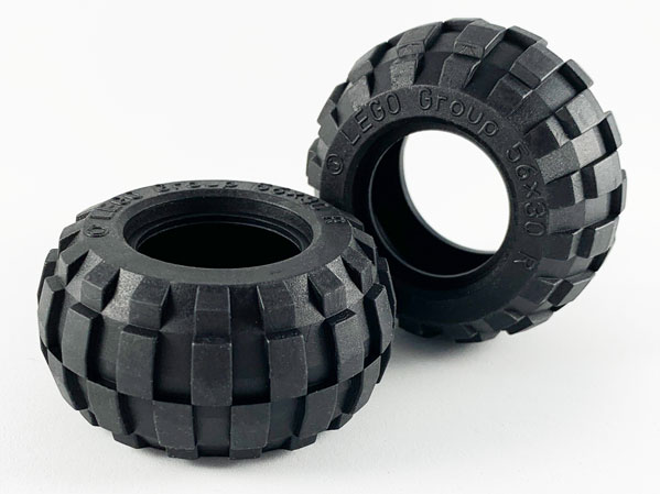 Lego ® 4 x Technic Tyre 20x30 Rim Yellow l123 