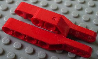 Technic 1 Liftarm 3 x 7 x 2 Fork 3 Fingers 32308 DK GRAY LEGO Parts~ old 