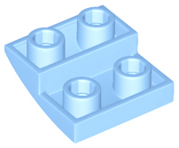 10x LEGO®  Bogenabschluss 2x2x2/3 15068 NEU weiss Slope curved 