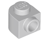 Brick, Round 1 x 1 x 2/3 Half Circle Extended with Stud on