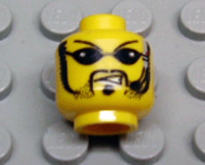 – 4652361 914 2 x Lego Yellow Mini head No Sunglasses, smiling Parts 