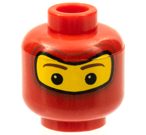 Minifig Head Balaclava w/ Brown Eyebrows Eyes Pattern LEGO SPIDERMAN 2 ...