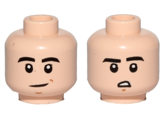 Medium Dark Flesh 2 X LEGO 3626 Minifigure Head Head Hollow Stud new New 