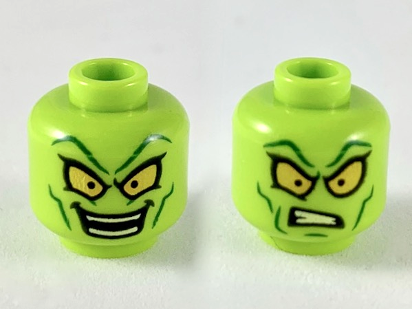 LEGO Minifig Lime Green Torso with Smiley Face Standard Green Head 