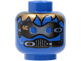 ドクペ星人 Minifigure, Head Alien Robot with Black Screen Display and