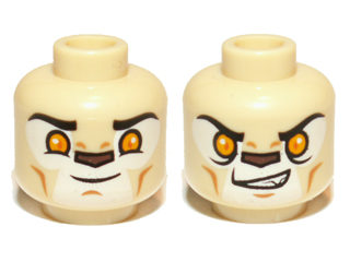 【★安心の定価販売★】 Dual Head Minifigure, Sided Bright with Lion Chima Alien ルアー・フライ