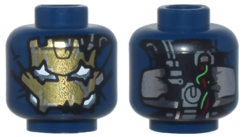 ★ BLUE ELEPHANT★ EGO brick 03795 LEGO Blue Elephant Head Brick W Black & White Eyes (6245px1