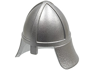 NEW LEGO Castle Helmet Neck nose Protector Flat Silver x 10 Guard Headgear 