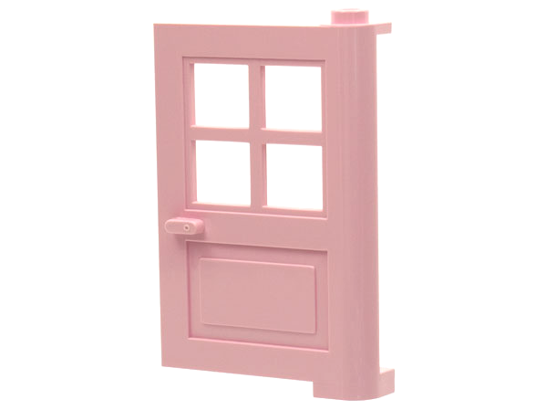 Lego puerta principal puerta de entrada Pink door 1x4x5 with 4 panes 3861 