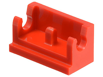 New Lego 4x Red Hinge Brick 1 x 2 Base 3937
