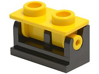 COMPLETE ASSEMBLY PART 3937c01 LEGO 1 x 2 YELLOW HINGE BRICK x 4 