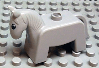 Vintage Lego Duplo Hores gray