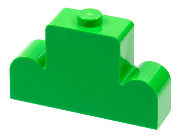 Brick, Modified 1 x 4 x 2 Center Stud Top : Part 4088 | BrickLink