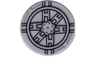 1 x 74405 lego plate grey round tile 2x2 star wars tie fighter new new 