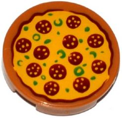 Lego pizza tile 2x2 dalle circulaire neuf 
