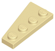 Lego 2x Flügel Platte 4x2 Rechts Sand Grün Sand Green Wedge Plate Right 41769