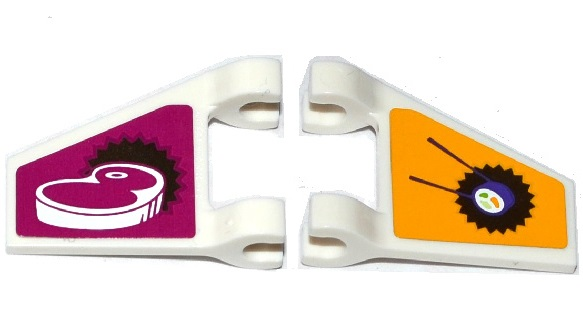 その他 sksk Flag 2 x 2 Trapezoid with Steak on Magenta Background