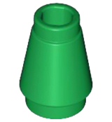 LEGO Part Tan Cone 1 x 1 with Top Groove - Brick Land