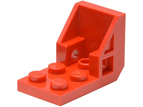 Lego 5 New Red Brackets 1 x 2-2 x 2 Inverted Pieces 