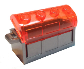 LEGO Containers - curved treasure chest lid with thick hinges